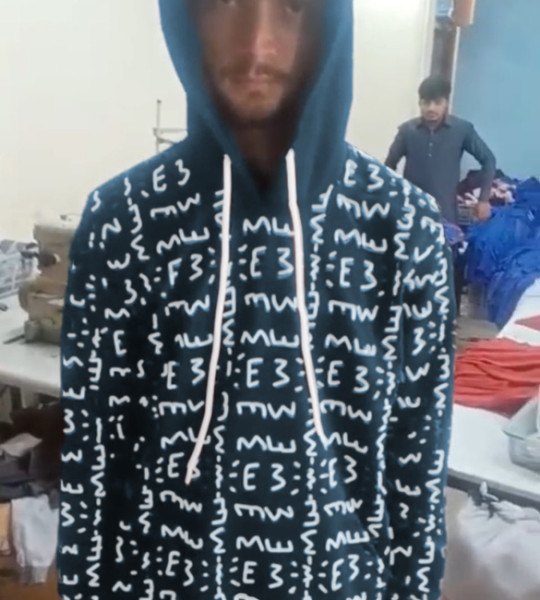 E3 Designer Air Force Blue Matrix Hoodie