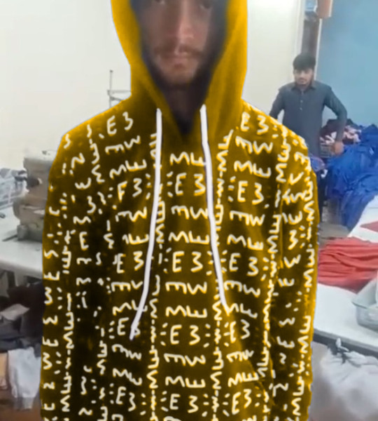 E3 Designer Amber Matrix Hoodie