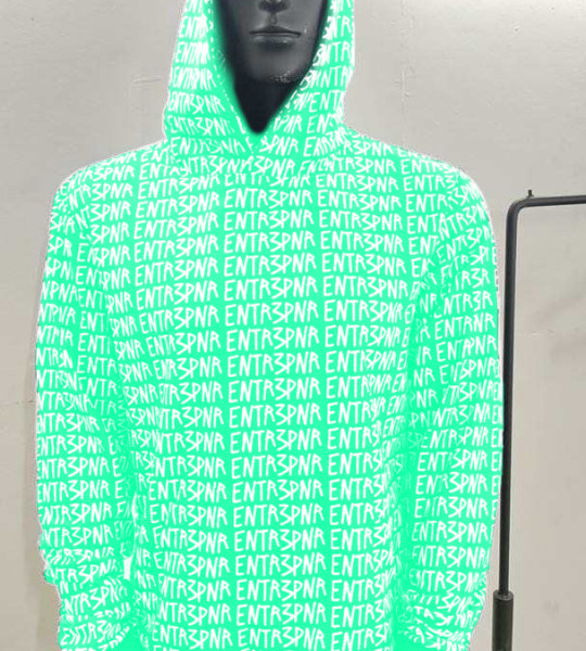 Aquamarine ENTR3PNR Matrix Hoodie 