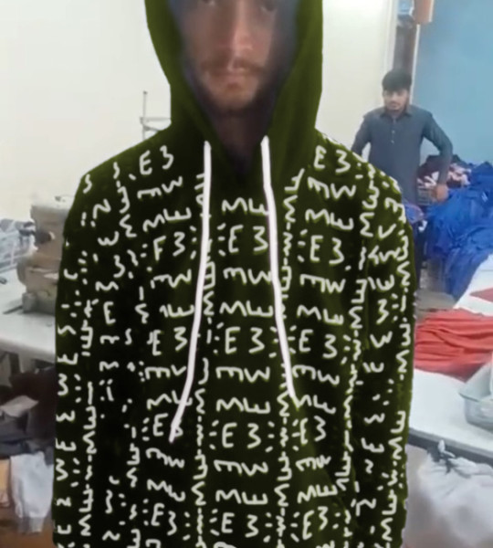 E3 Designer Air Army Green Matrix Hoodie