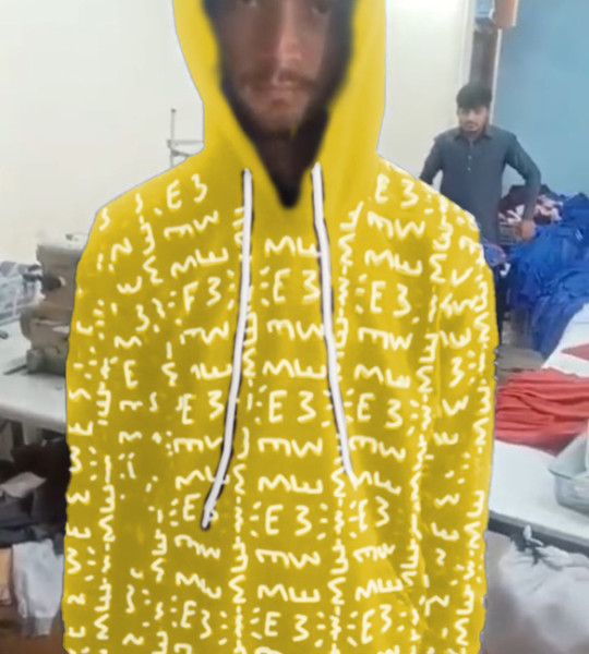 E3 Designer Arylide-yellow Matrix Hoodie