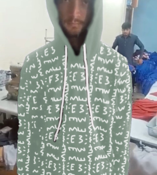 E3 Designer Ash Grey Matrix Hoodie