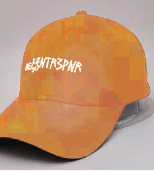 Eezentr3pnr Suede Hat Atomic Tangerine  