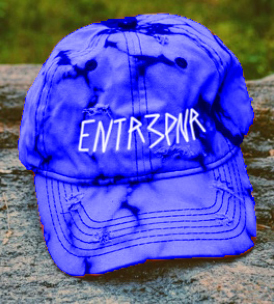 Entr3pnr Blue  Bleached & Distressed 