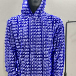 Blue ENTR3PNR Matrix Hoodie 