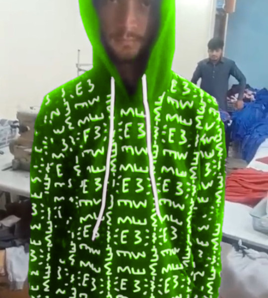 E3 Designer Bright Green Matrix Hoodie