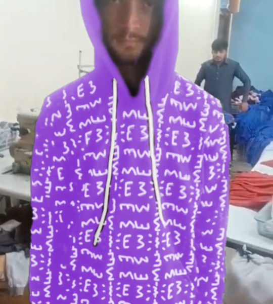 E3 Designer Bright Lavender  Matrix Hoodie