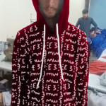 E3 Designer Carmine Matrix Hoodie