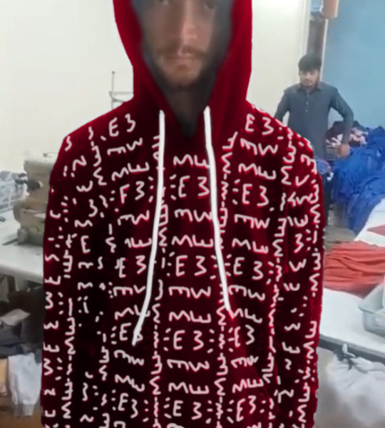 E3 Designer Carmine Matrix Hoodie