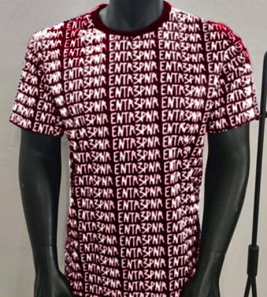 ENTR3PNR Matrix Tee Carmine 