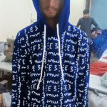 E3 Designer Cerulean Matrix Hoodie