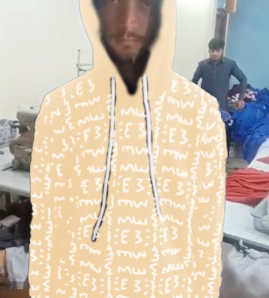 E3 Designer Champagne Matrix Hoodie