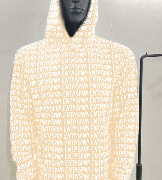 Champagne ENTR3PNR Matrix Hoodie 