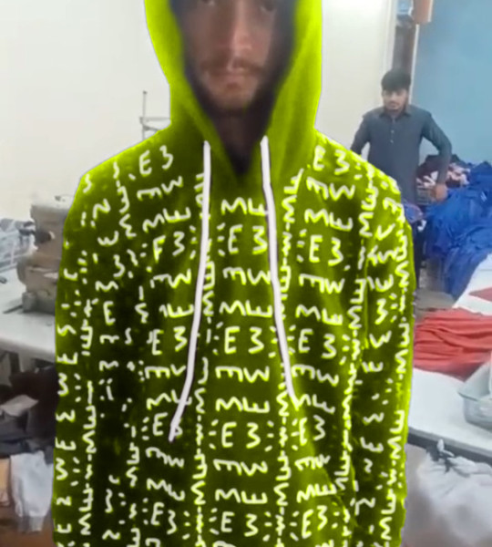 E3 Designer Chartreuse Matrix Hoodie