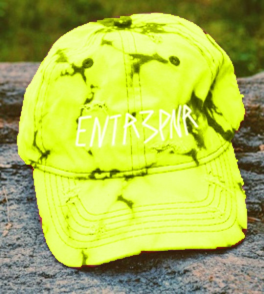 Entr3pnr Chartreuse  Bleached & Distressed 