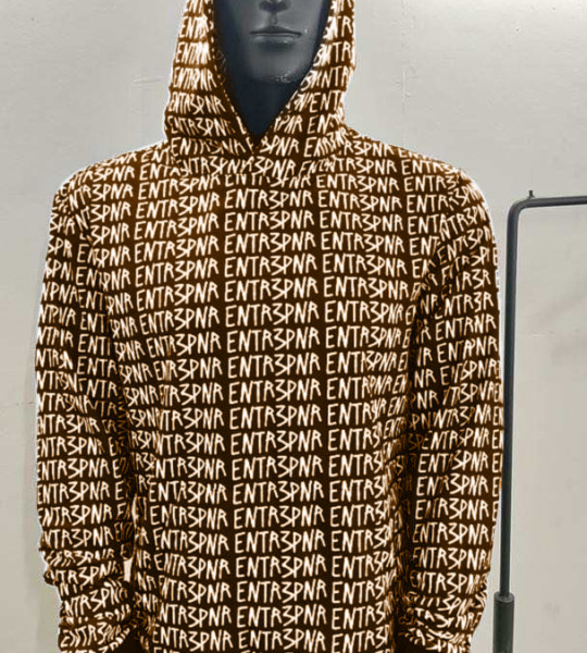 Chocolate ENTR3PNR Matrix Hoodie 