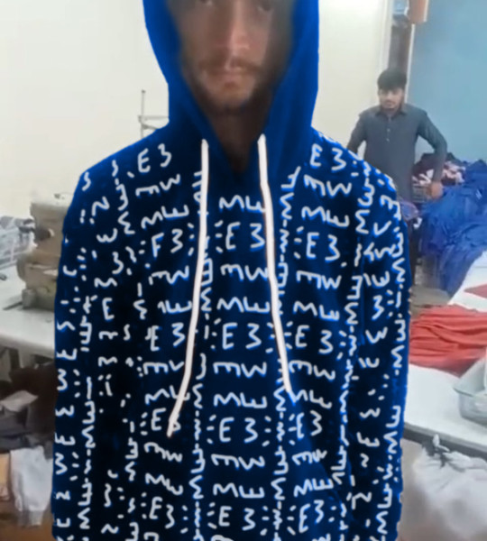E3 Designer Cobalt Matrix Hoodie