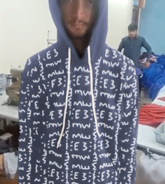 E3 Designer Cool Grey Matrix Hoodie