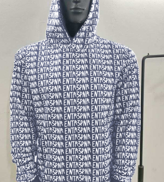 Cool Grey ENTR3PNR Matrix Hoodie 
