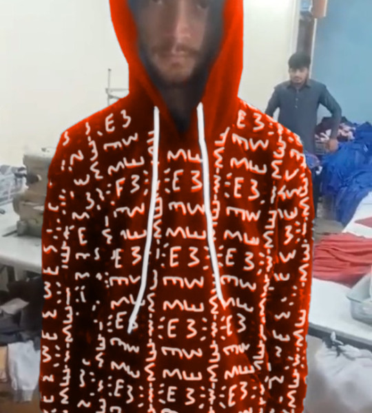 E3 Designer Coquelicot Matrix Hoodie