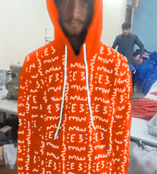 E3 Designer Coral Matrix Hoodie