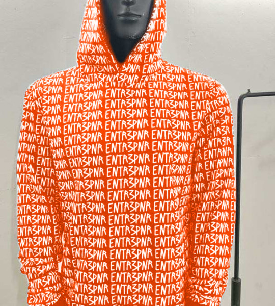 Coral ENTR3PNR Matrix Hoodie 