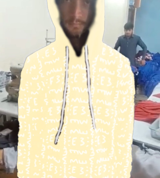 E3 Designer Cornsilk Matrix Hoodie