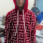 E3 Designer Crimson Matrix Hoodie
