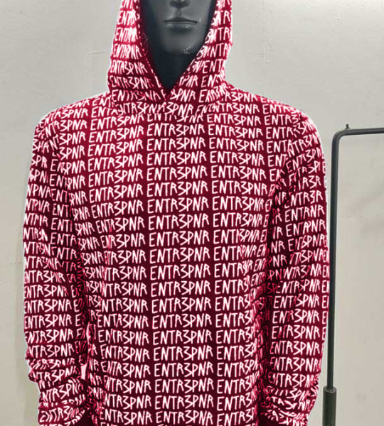 Crimson ENTR3PNR Matrix Hoodie 