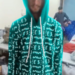 E3 Designer Cyan Matrix Hoodie