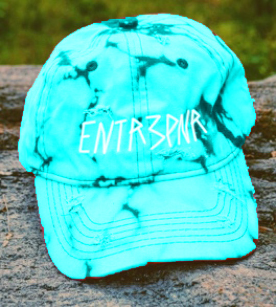 Entr3pnr Cyan  Bleached & Distressed 
