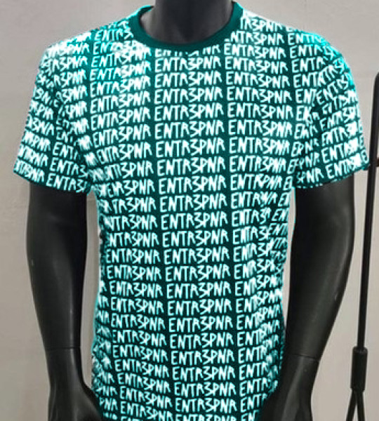 ENTR3PNR Matrix Tee Cyan 