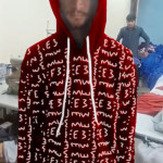 E3 Designer Dark Candy Apple Matrix Hoodie