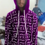 E3 Designer Dark Magenta Matrix Hoodie