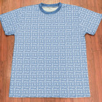 E3 Designer Hoodie Dark Pastel Blue  Brown Matrix 