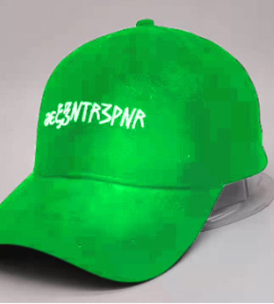 Eezentr3pnr Suede Hat Dark Pastel Green Candy Apple 