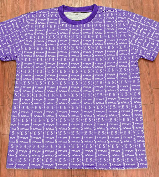 E3 Designer Hoodie Dark Pastel Purple  Coral Matrix 