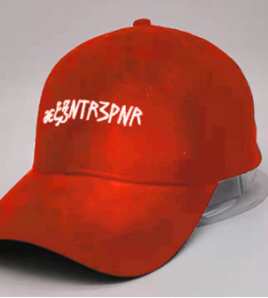 Eezentr3pnr Suede Hat Dark Pastel Red Goldenrod Matrix 