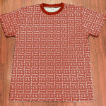 E3 Designer Hoodie Dark Pastel Red Goldenrod Matrix 