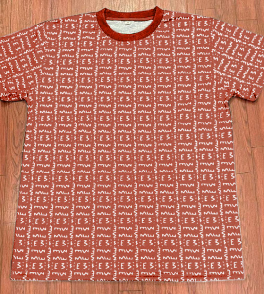 E3 Designer Hoodie Dark Pastel Red Goldenrod Matrix 