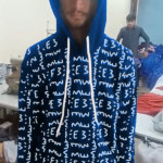 E3 Designer Denim Matrix Hoodie