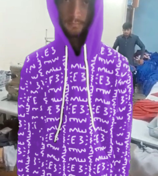 E3 Designer Lavender Matrix Hoodie