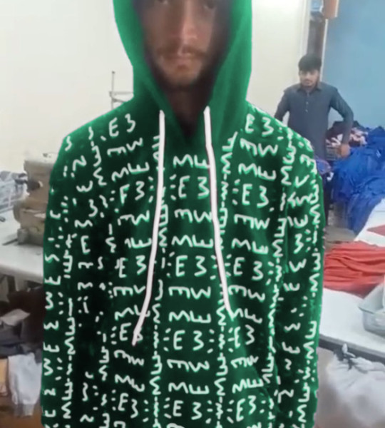 E3 Designer Mint Matrix Hoodie