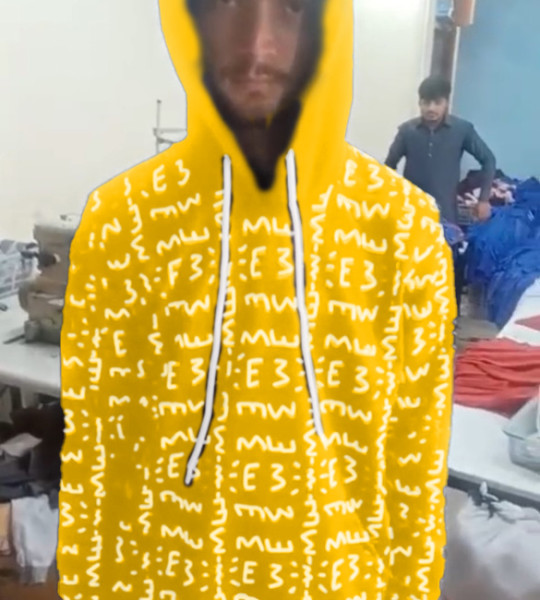 E3 Designer Mustard Matrix Hoodie