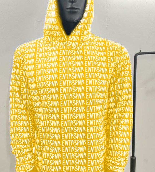 Mustard ENTR3PNR Matrix Hoodie 