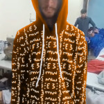 E3 Designer Orange Matrix Hoodie