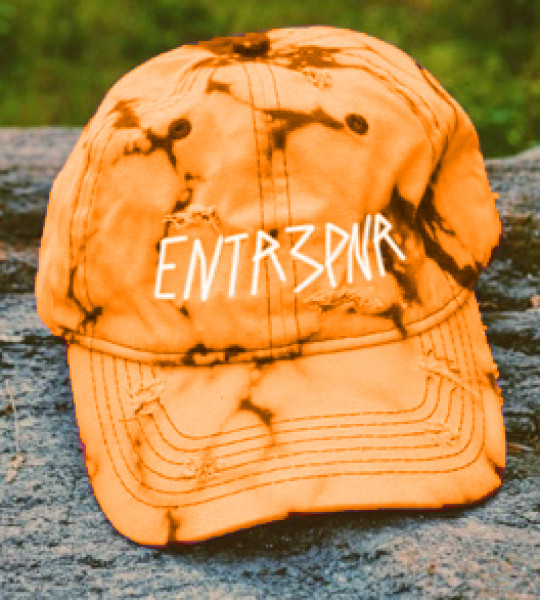 Entr3pnr Orange  Bleached & Distressed 