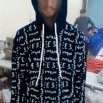 E3 Designer oxford-blue Matrix Hoodie
