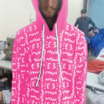 E3 Designer Pastel magenta Matrix Hoodie