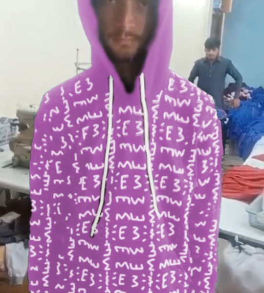 E3 Designer Pastel Violet Matrix Hoodie